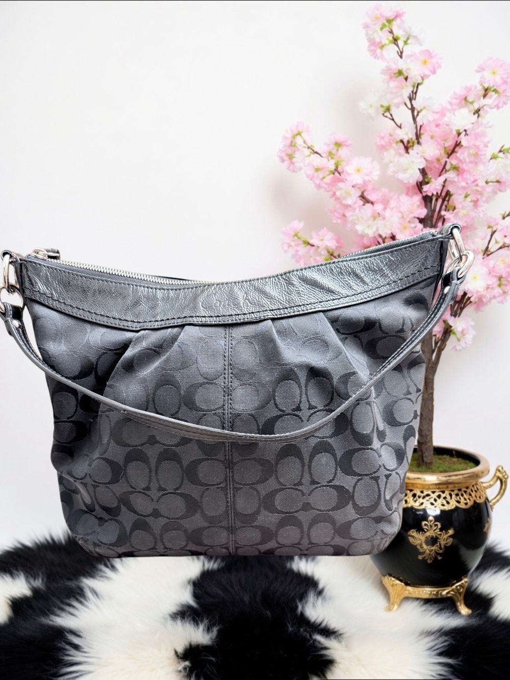COACH SOHO PLEATED CONVERTIBLE SHOULDER BAG